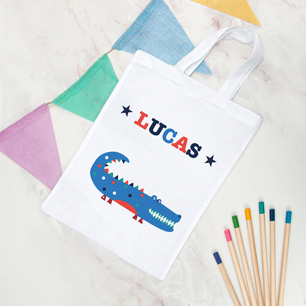 Personalised Boy's Fabric Party Bag