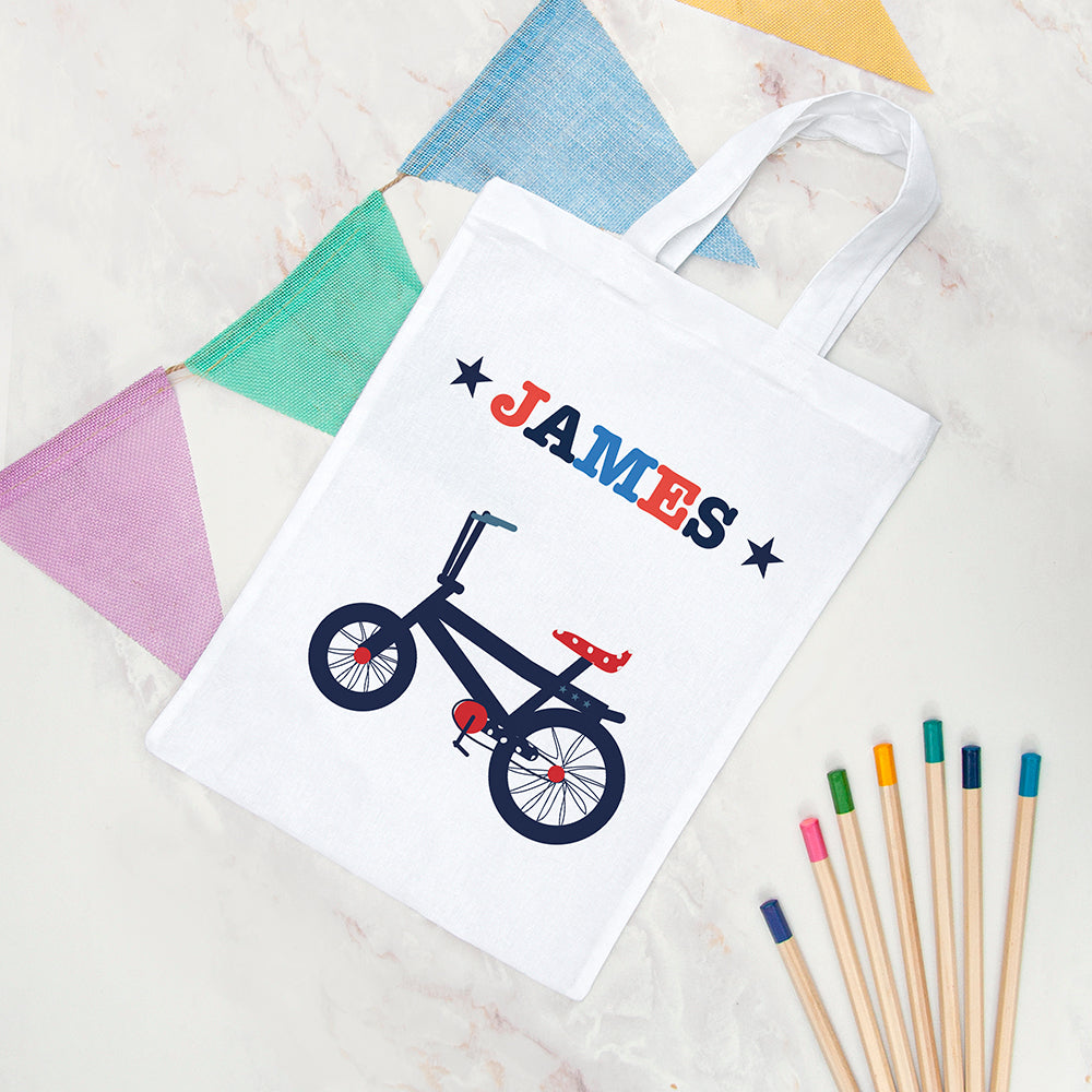 Personalised Boy's Fabric Party Bag
