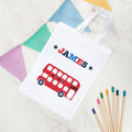 Personalised Boy's Fabric Party Bag
