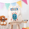 Personalised Boy's Little Monster PE Kit Bag