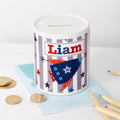Personalised Boy's Money Box