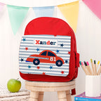 Personalised Boy's Red Mini Rucksack