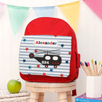 Personalised Boy's Red Mini Rucksack