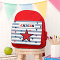 Personalised Boy's Red Mini Rucksack