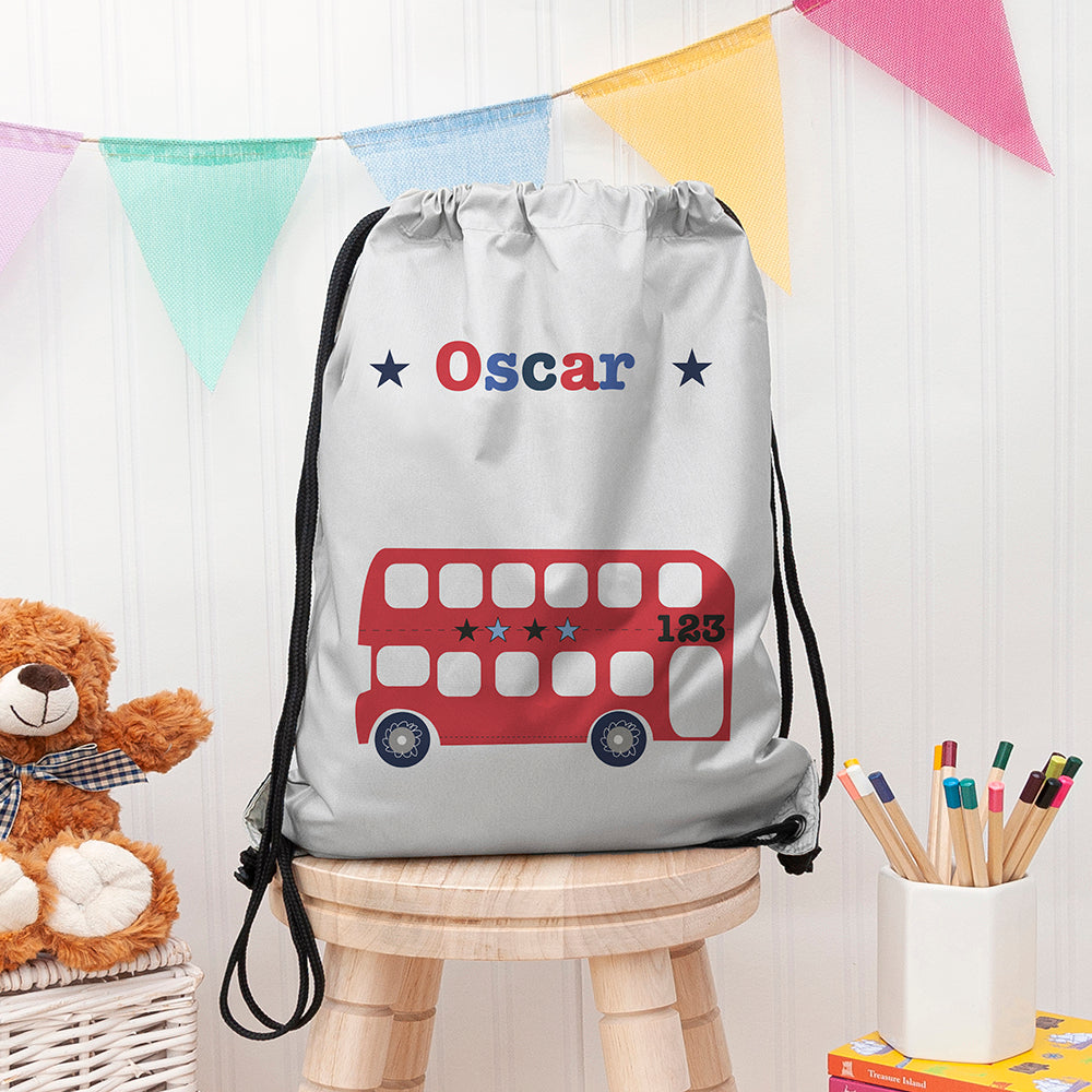 Personalised Boy's Silver Waterproof Swim Bag