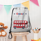 Personalised Boy's Silver Waterproof Swim Bag