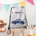 Personalised Boy's Silver Waterproof Swim Bag