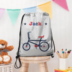 Personalised Boy's Silver Waterproof Swim Bag