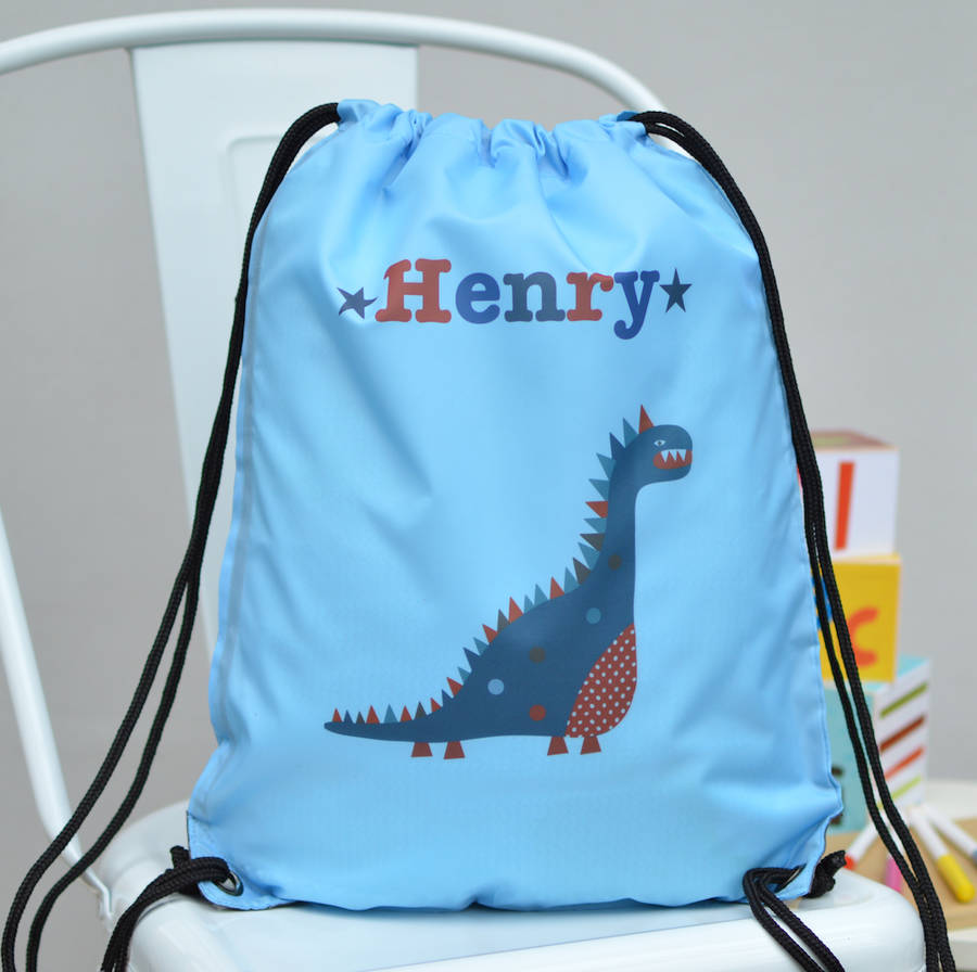 Personalised Boy's Sky Blue Waterproof Swim Bag
