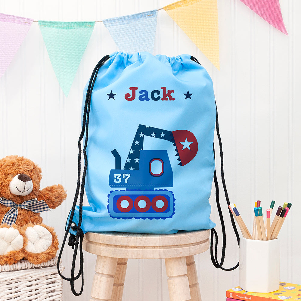 Personalised Boy's Sky Blue Waterproof Swim Bag