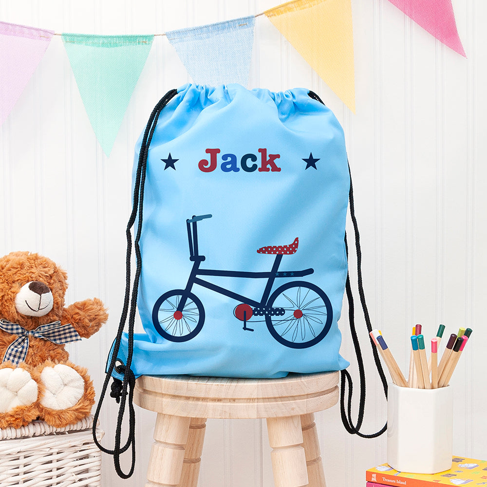 Personalised Boy's Sky Blue Waterproof Swim Bag