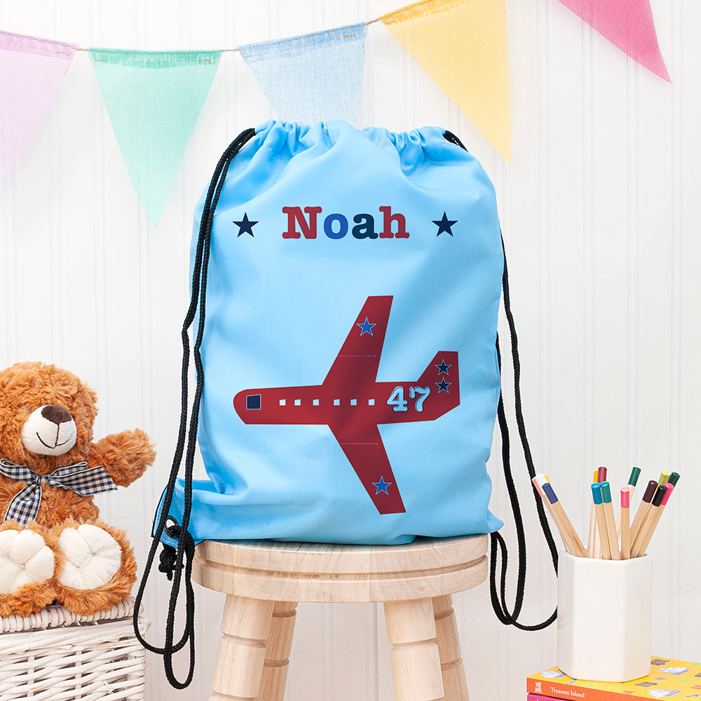 Personalised Boy's Sky Blue Waterproof Swim Bag