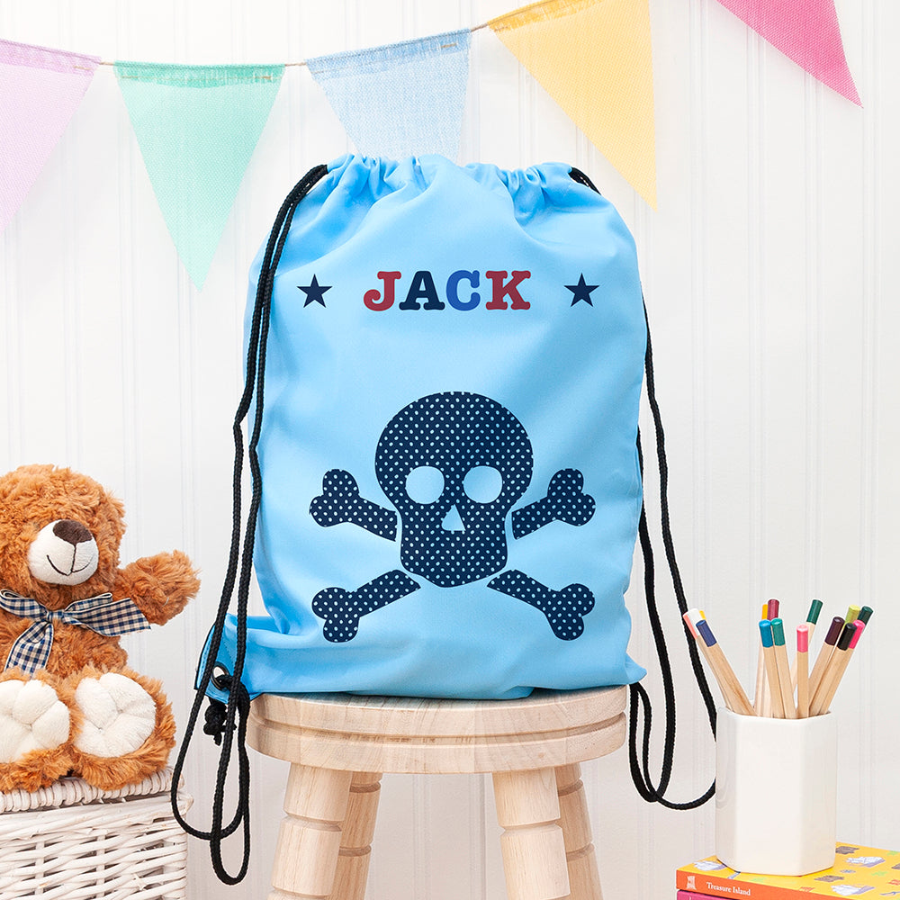 Personalised Boy's Sky Blue Waterproof Swim Bag