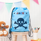 Personalised Boy's Sky Blue Waterproof Swim Bag