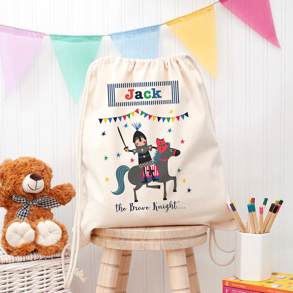 Personalised Brave Knight PE Kit Bag