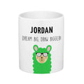 Personalised Ceramic Kids Pencil Pot - Llama Icon