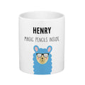 Personalised Ceramic Kids Pencil Pot - Llama Icon