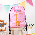 Personalised Children's Giraffe Waterproof Swim Bag