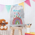 Personalised Children's Rainbow PE Kit Bag