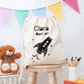 Personalised Children's Space Rocket PE Kit Bag