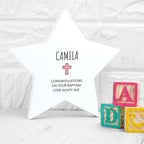 Personalised Christening Star Keepsake