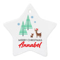 Personalised Christmas Deer Decoration