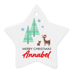 Personalised Christmas Deer Decoration