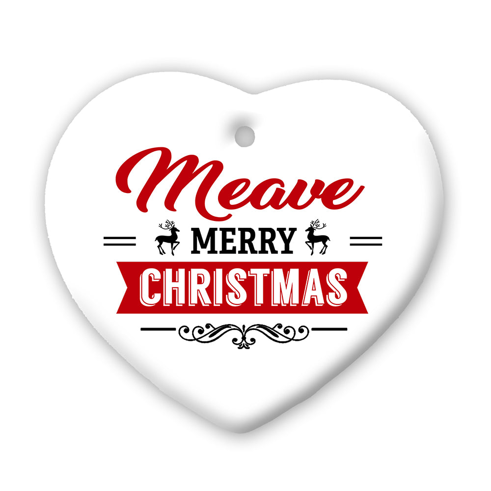 Personalised Christmas Heart Decoration