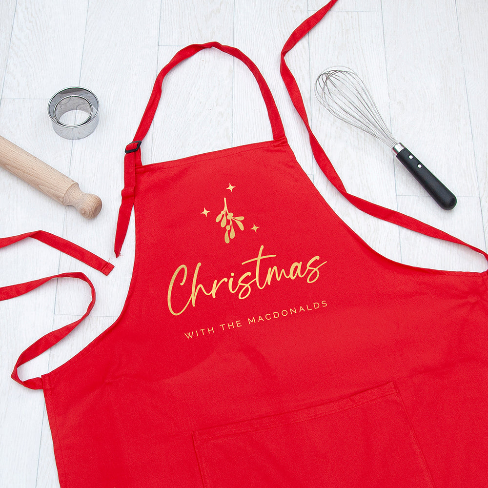Personalised Christmas with the Family Apron