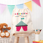 Personalised Circus Cotton Nursery Bag