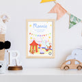 Personalised Circus Fun Framed Print