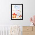 Personalised Circus Fun Framed Print