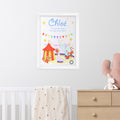 Personalised Circus Fun Framed Print