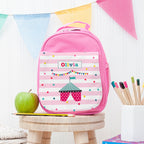 Personalised Circus Themed Pink Lunch Bag