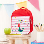 Personalised Circus Themed Red Lunch Bag
