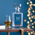 Personalised Classic Monogram Square Decanter