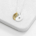 Personalised Contemporary Angel Wing Necklace