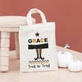 Personalised Cotton Halloween Trick or Treat Bag
