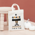 Personalised Cotton Halloween Trick or Treat Bag