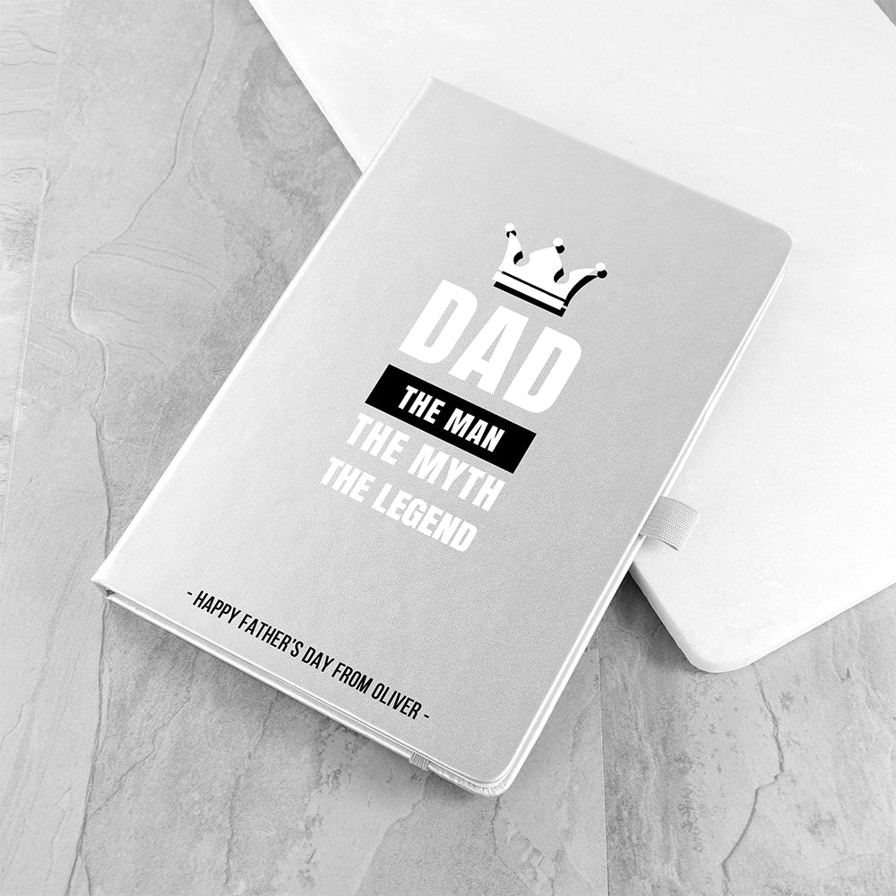 Personalised Dad The Legend A5 Notebook