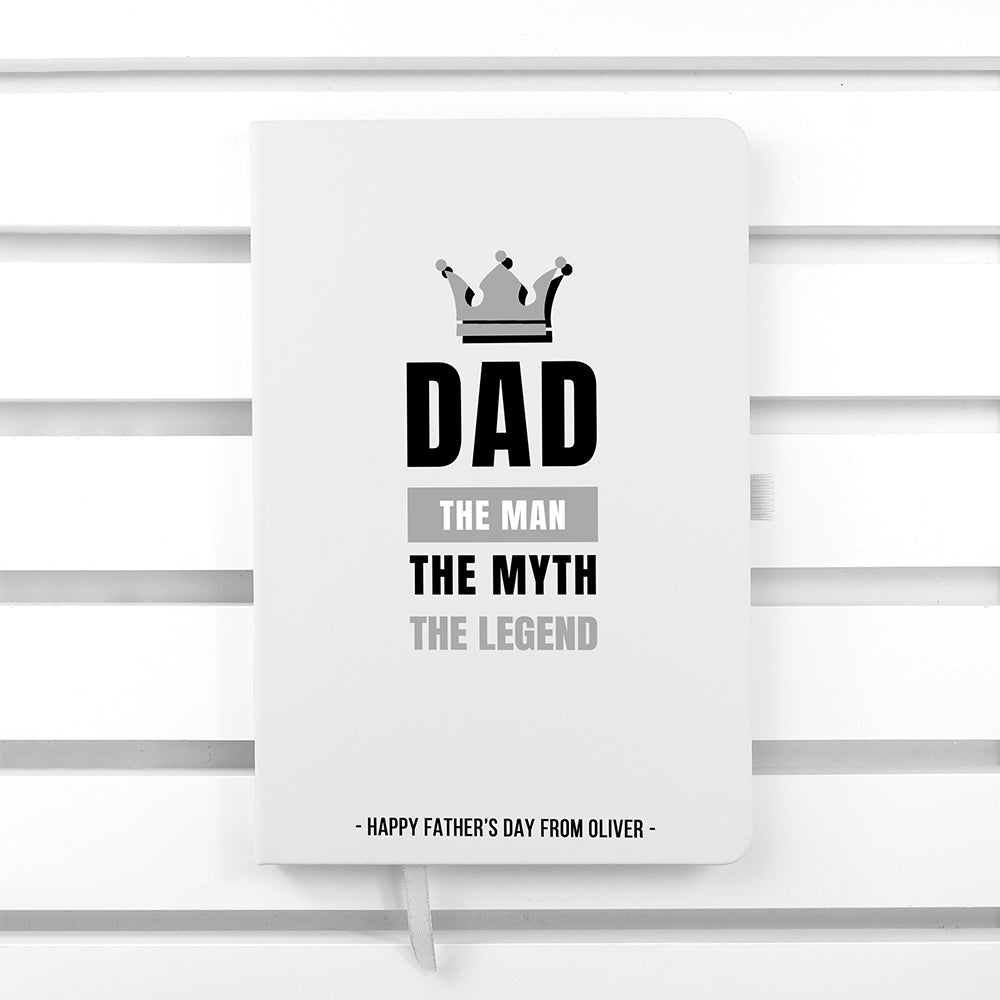Personalised Dad The Legend A5 Notebook