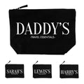 Personalised Daddy & Me Black Wash Bags