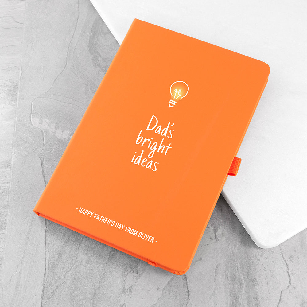 Personalised Dad's Bright Ideas A5 Notebook
