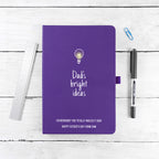 Personalised Dad's Bright Ideas A5 Notebook
