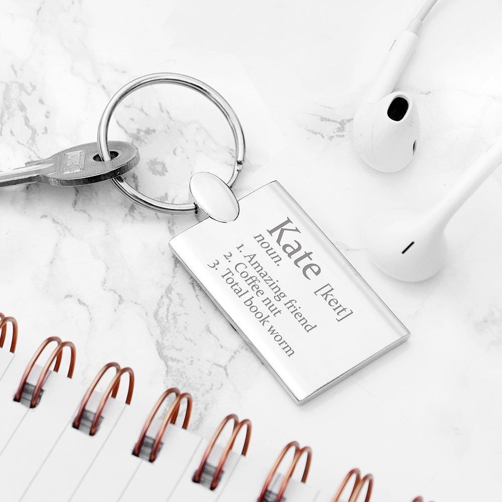 Personalised Definition Keyring