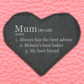 Personalised Definition Heart Slate Keepsake