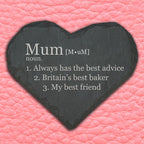 Personalised Definition Heart Slate Keepsake