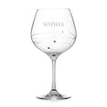 Personalised Spiral Gin Glass with Swarovski Crystals