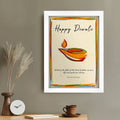 Personalised Diwali Colourful Light Framed Print