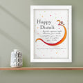 Personalised Diwali Colourful Om Symbol Framed Print